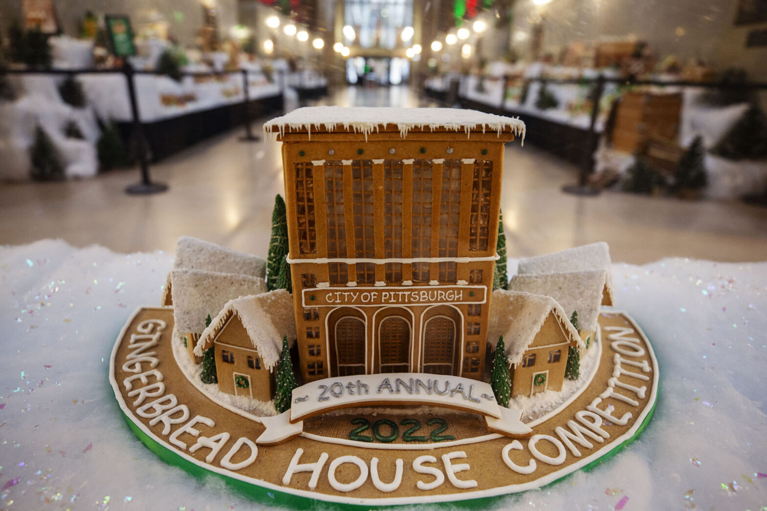 Love Christmas stuff? Pittsburgh gingerbread house contest display back