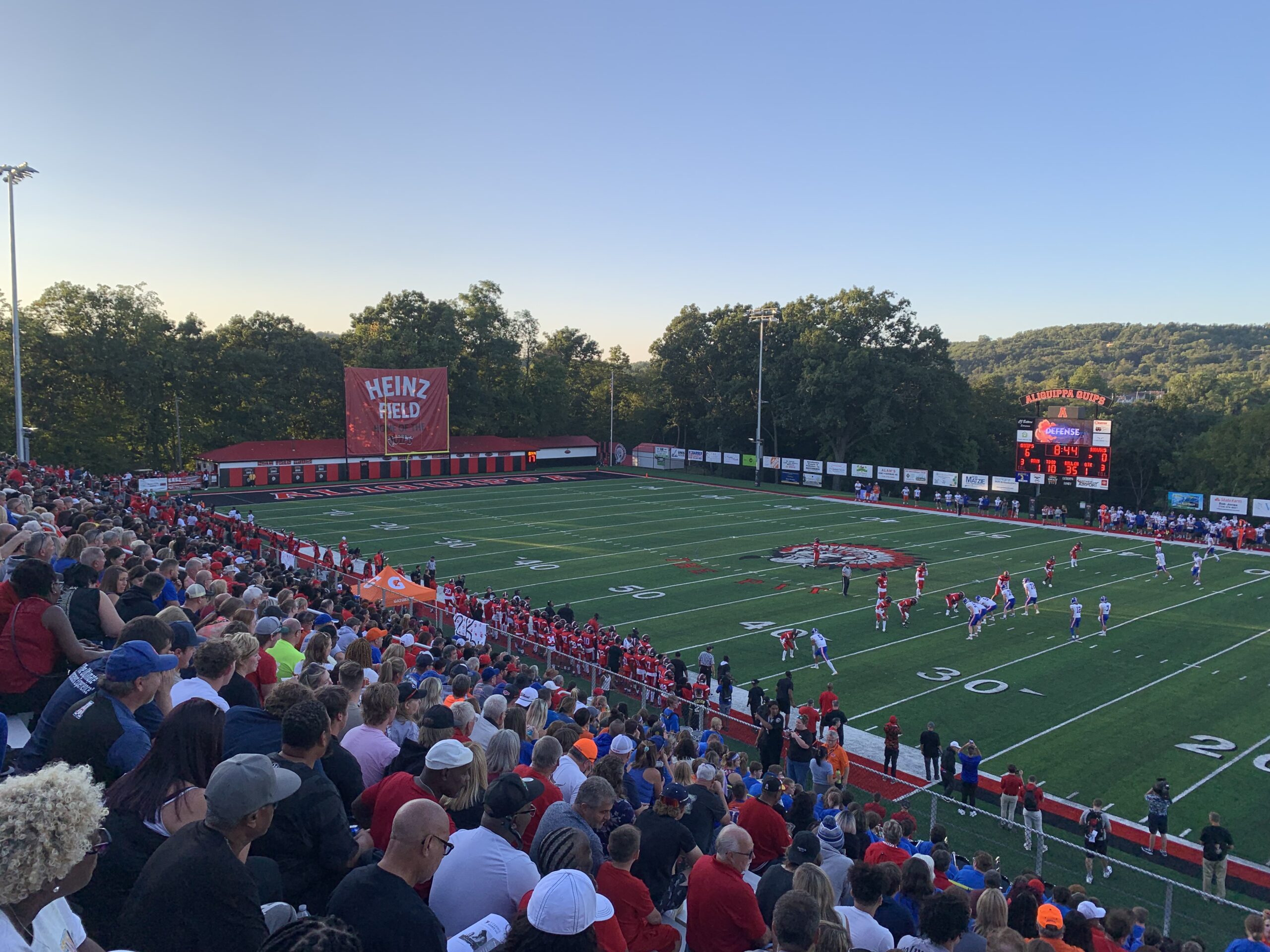 Aliquippa pours it on in christening of new football field, rolls over
